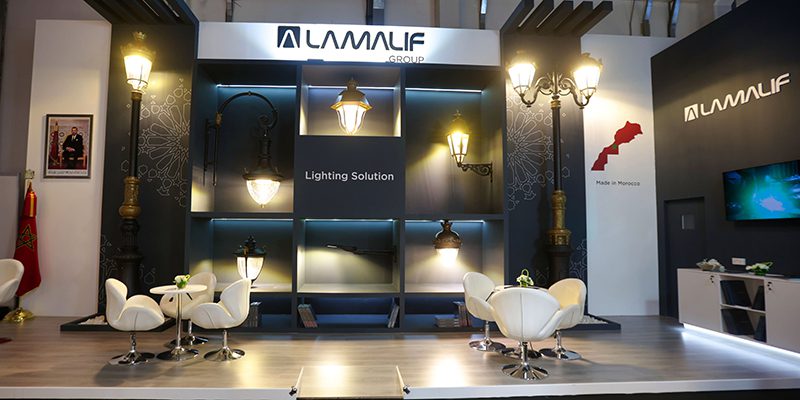 Eclairage et mobilier urbain: Lamalif Group au Salon international Light & Building Middle East-Dubai lamalif dubai 800