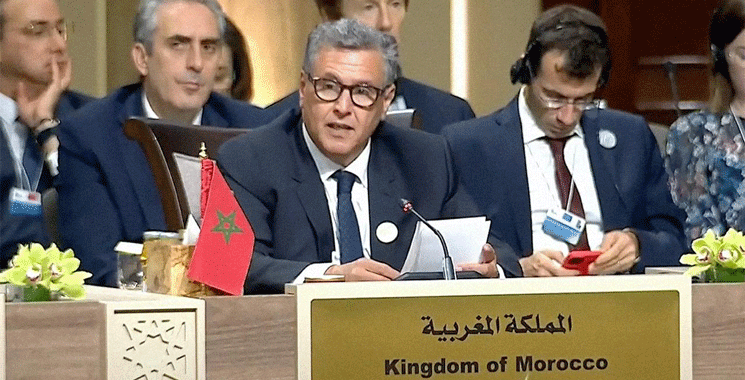 Le-Maroc-sous-le-leadership-de-SM-le-Roi-reitere-son-soutien-a-toute-initiative-visant-linstauration-dun-cessez-le-feu-durable-a-Gaza-souligne-M.-Akhannouch - MCG24 FR