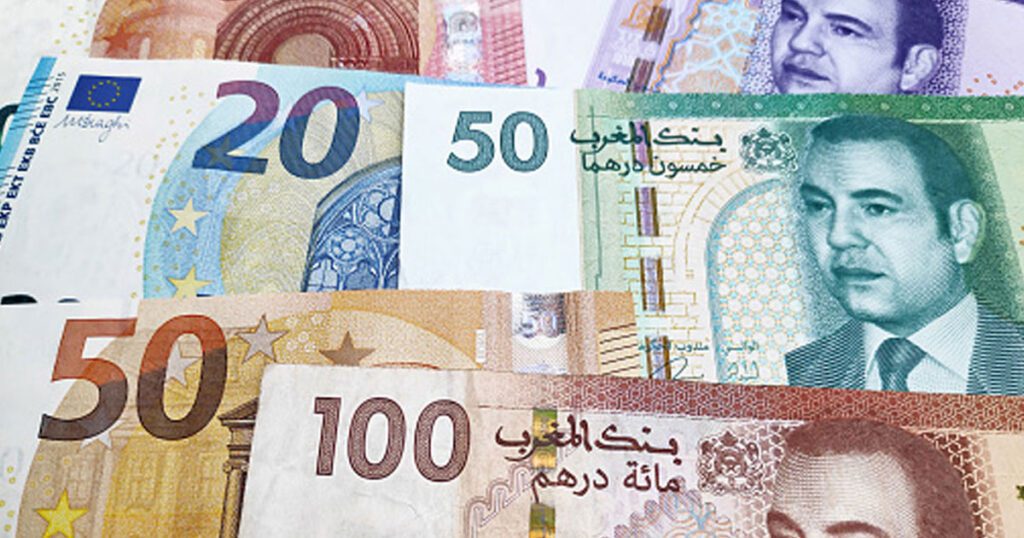 Change le dirham quasi stable face au dollar se deprecie face a l euro