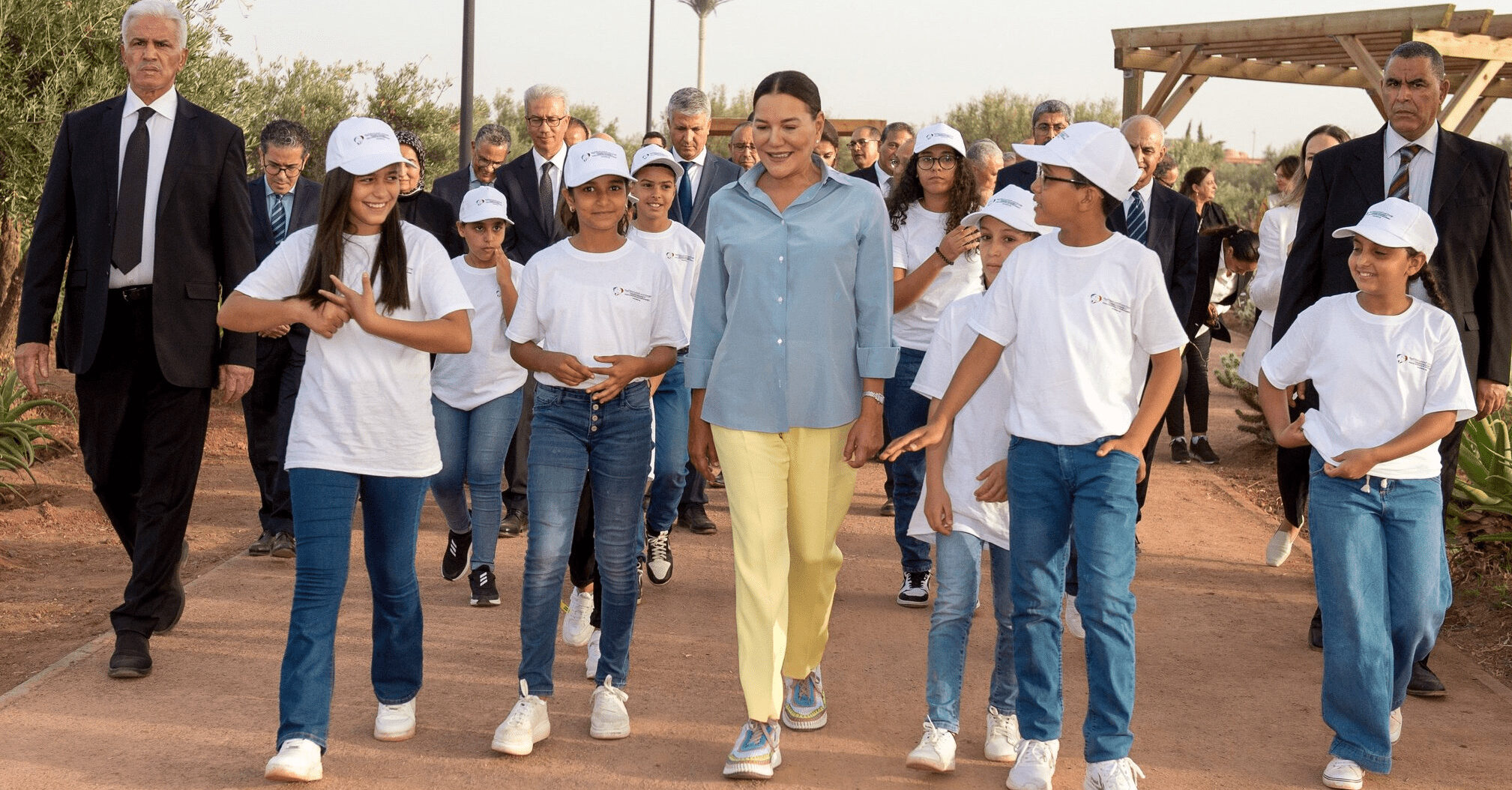 SAR la Princesse Lalla Hasnaa inaugure à Marrakech le Parc de l’Oliveraie de "Ghabat Chabab" 1 SAR LALLA HASNAA min e1664964688321