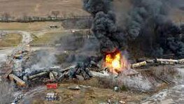 USA: un train de produit chimique provoque un énorme incendie dans l'Etat de l'Ohio 1 Train P.Chimique e1675601677101