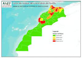 Feux de forêts : Voici les zones à risques pour les journées du 29 au 31 juillet (ANEF) 1 Zone a Risques