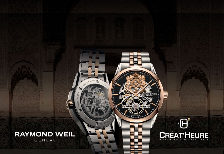 Créat'Heure et Raymond Weil dévoilent une montre d’exception dans son édition spéciale "Maroc" 1 whatsapp image 2024 01 10 at 13 1704890221
