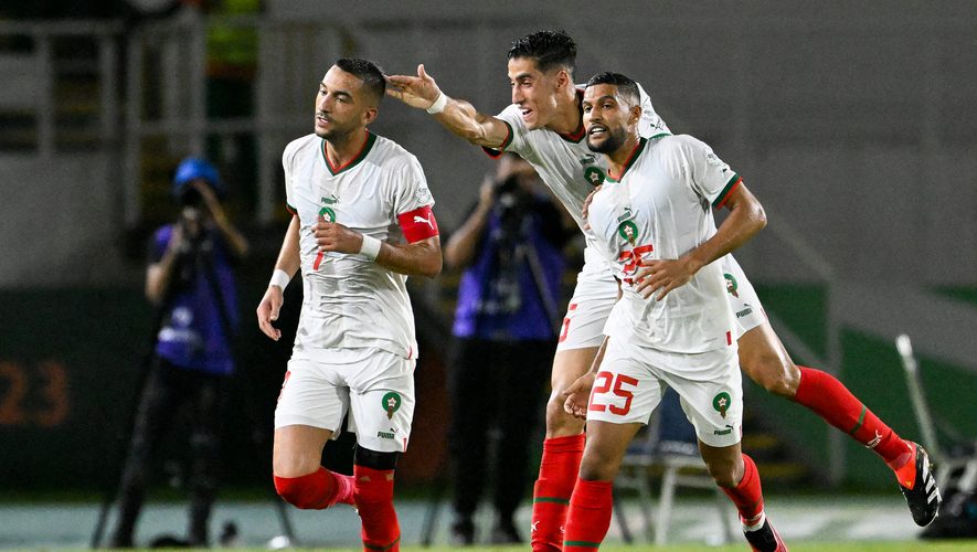 CAN 2023 : les Lions de l’Atlas se préparent pour l’Afrique du Sud sans Hakim Ziyech 1 ziyech but contre la zambie