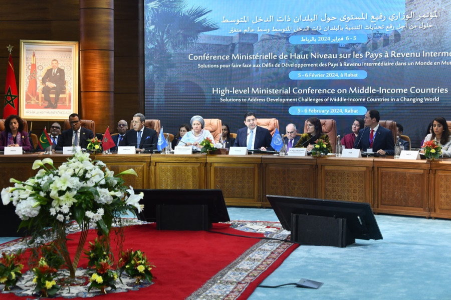 La présidente de l’ECOSOC salue l’engagement constant du Maroc à soutenir la coopération internationale en faveur des PRI 1 confrence ministrielle 1707296924