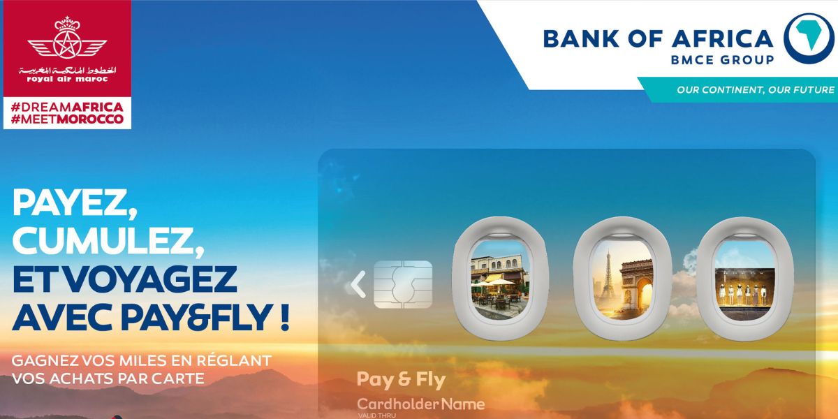 Bank of Africa et Royal Air Maroc lancent "Pay&Fly", une offre monétique innovante de 3 cartes bancaires 1 BOA RAM Pay Fly