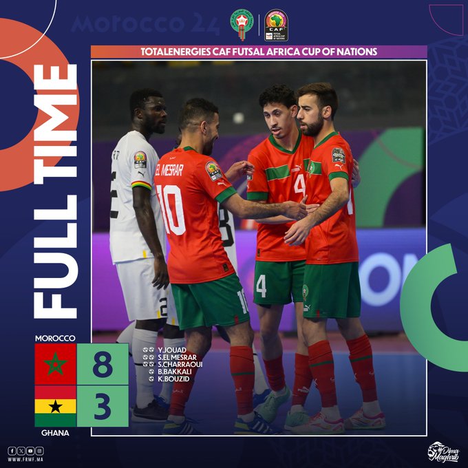 CAN de Futsal (2e journée/groupe A): Le Maroc bat le Ghana (8-3) 1 GLE2YLsWwAATjhT