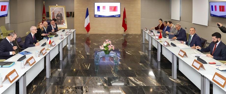 Maroc - France : entretiens entre Ryad Mezzour et Franck Riester 1 vis 0404202415312982