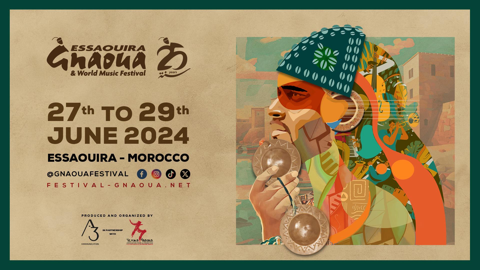 Festival Gnaoua et Musiques du Monde d'Essaouira, une 25è édition prometteuse 1 vis 0416202418045583