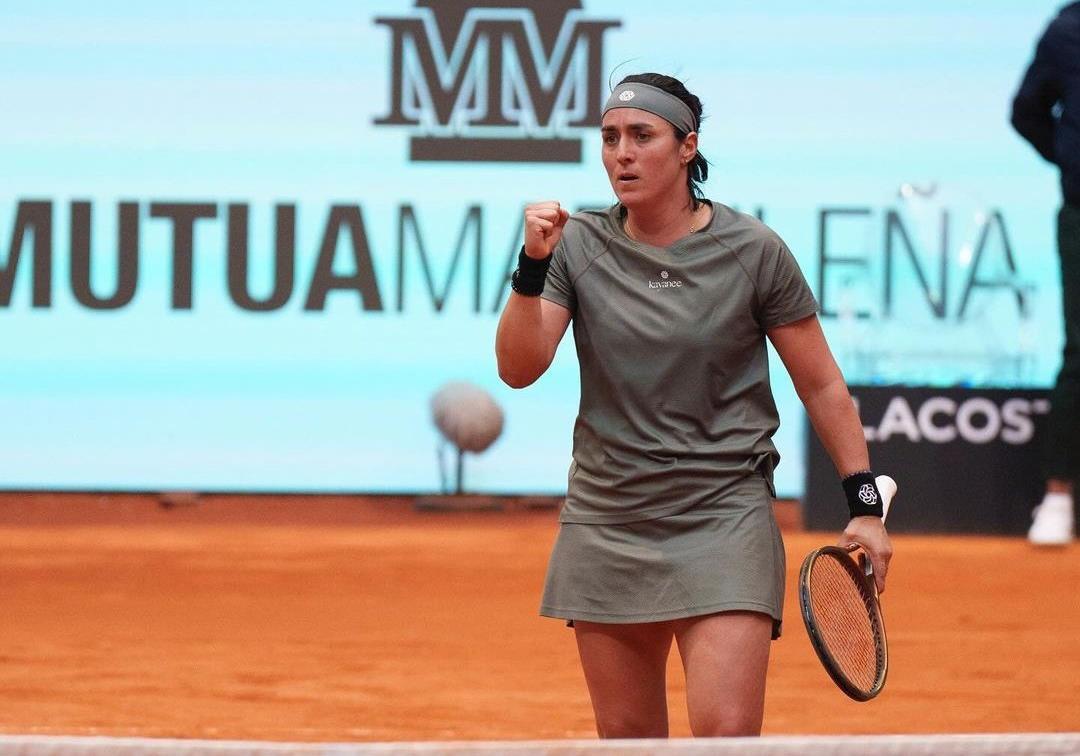 La tunisienne Ons Jabeur qualifiée en huitièmes du tournoi WTA 1000 de Madrid 1 vis 0427202418082655