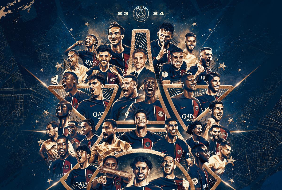 Hakimi champion de France avec le PSG pour la troisième fois 1 vis 0428202422330528