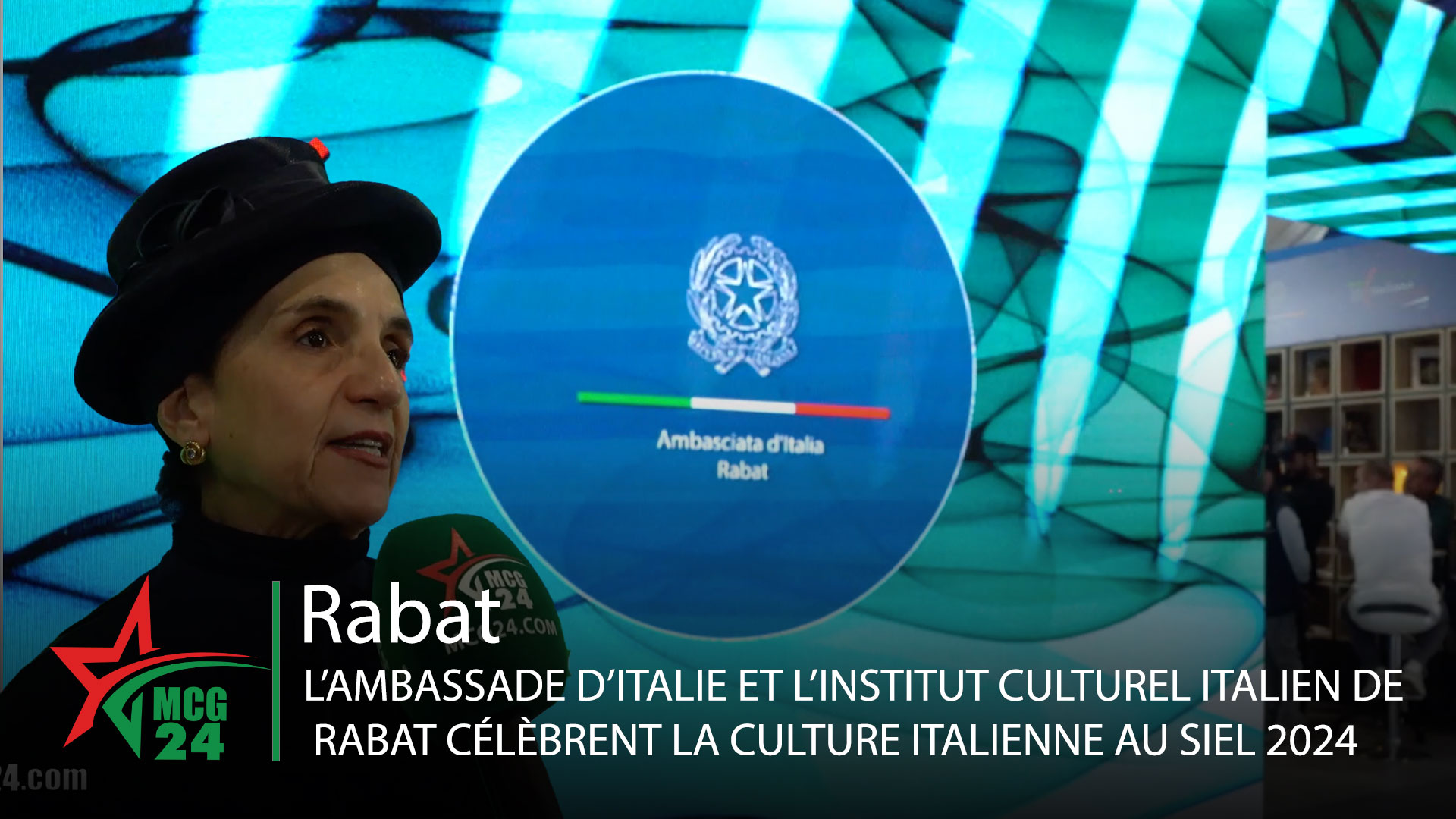 LAMBASSADE DITALIE ET LINSTITUT CULTUREL ITALIEN DE RABAT CELEBRENT LA CULTURE ITALIENNE AU SIEL 2024