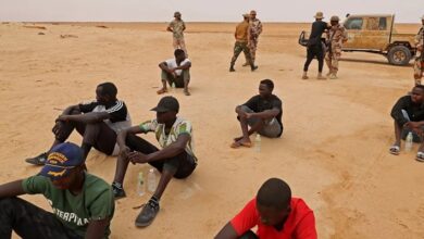 migrants dans le desert afp
