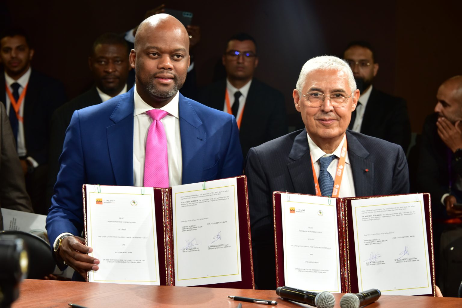 Attijariwafa bank et le Secrétariat de la ZLECAf signent un accord pour faciliter le commerce et l’investissement en Afrique 1 WAF 9498 1536x1025 1