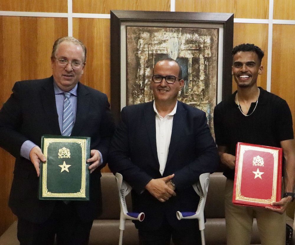Al Barid Bank sponsorise l’athlète paralympide Ayoub Sadni 1 albarid
