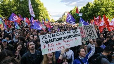 plusieurs dizaines de rassemblements ont deja eu lieu tout au long de la semaine contre l extreme droite notamment a paris photo sipa isa harsin 1718389733