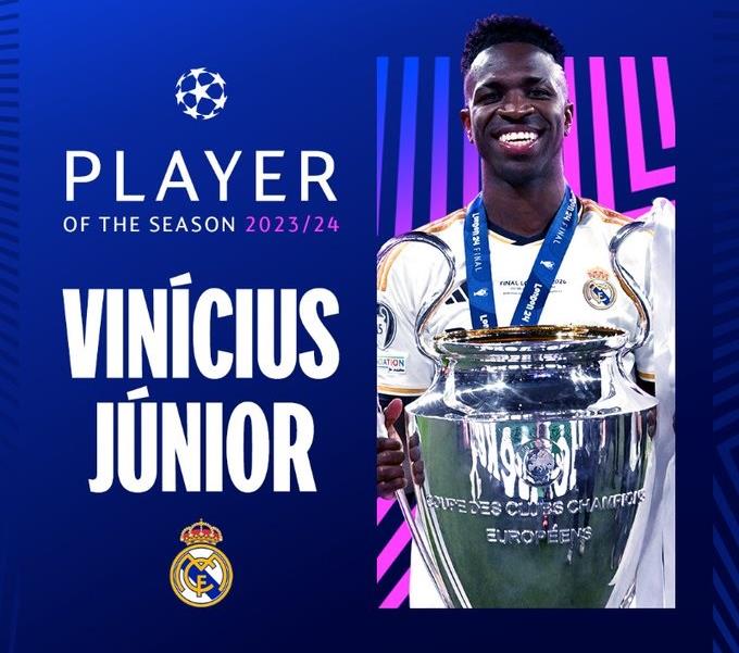 Ligue des champions: Vinicius Junior meilleur joueur de la saison (UEFA) 1 vis 0603202419262755