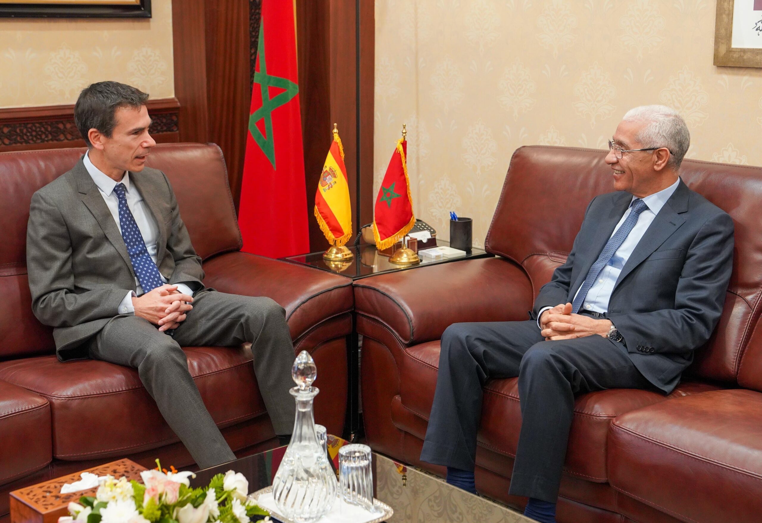 Talbi El Alami s'entretient avec l'ambassadeur d'Espagne au Maroc 1 vis 0612202423090260 scaled
