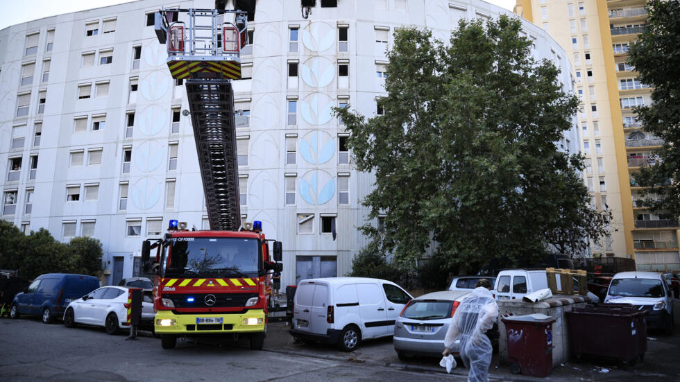 France : des morts dans l'incendie d'un immeuble à Nice 1 000 364D6EK