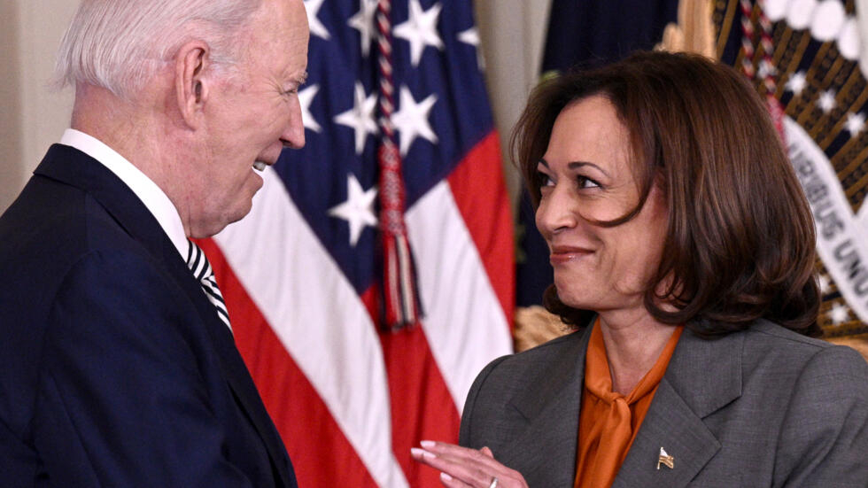 Élection présidentielle américaine : Joe Biden annonce soutenir la candidature de sa vice-présidente Kamala Harris 1 000 364G7Y9