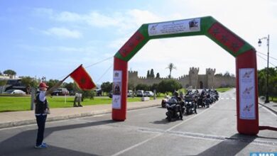 5e raid moto de la Fete du Trone