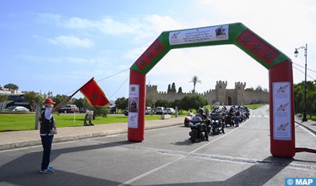 Départ à Rabat du 5e raid moto de la Fête du Trône 1 5e raid moto de la Fete du Trone