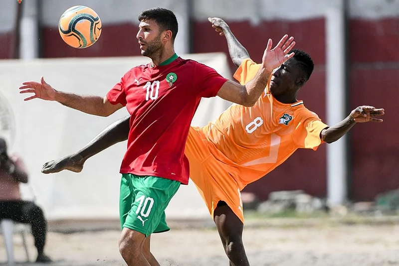 beach soccer maroc cote d ivoire