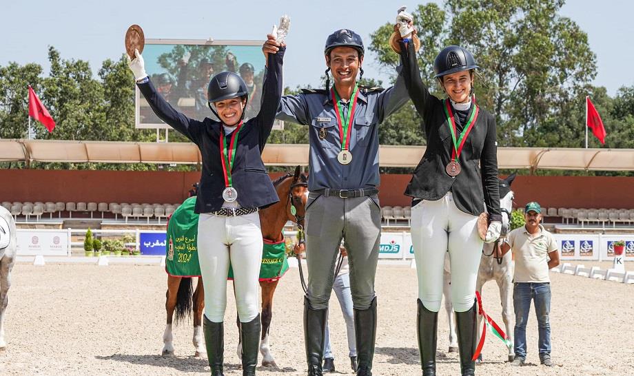 Semaine du cheval : le Maréchal des logis-chef Brahim Chamane remporte le championnat du Maroc de dressage "C" 1 vis 0705202418044898