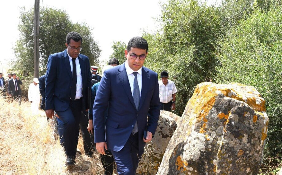 Larache : Bensaid effectue une visite de terrain au site archéologique "Cromelech Mzoura" 1 vis 0705202421211093