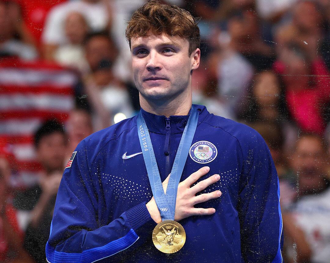 JO 2024 : Or et record du monde pour l'Américain Bobby Finke sur 1500 m nage libre 1 vis 0804202423393944