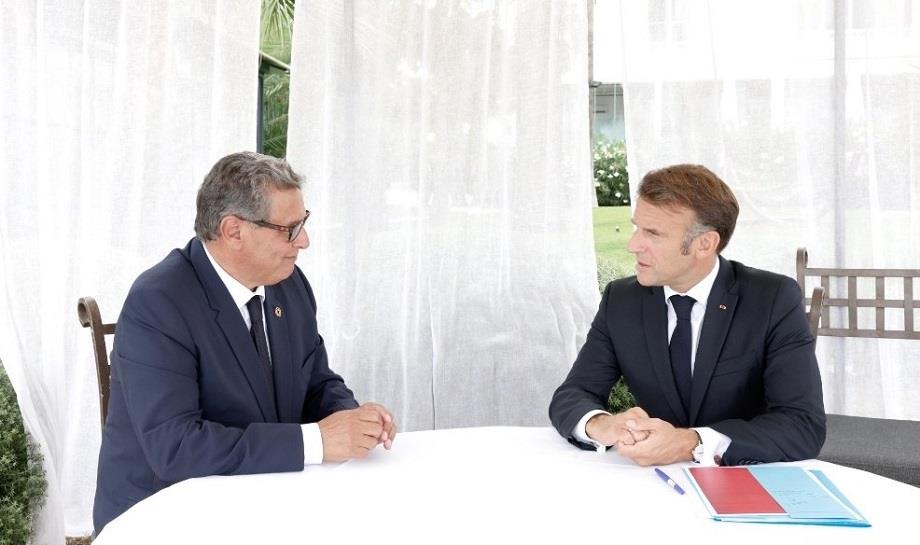 Débarquement de Provence : Aziz Akhannouch reçu par le Président français Emmanuel Macron 1 vis 0815202415252959