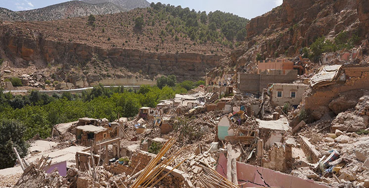 Al Haouz : la dynamique de reconstruction se déploie sans relâche 1 Seisme dAl Haouz