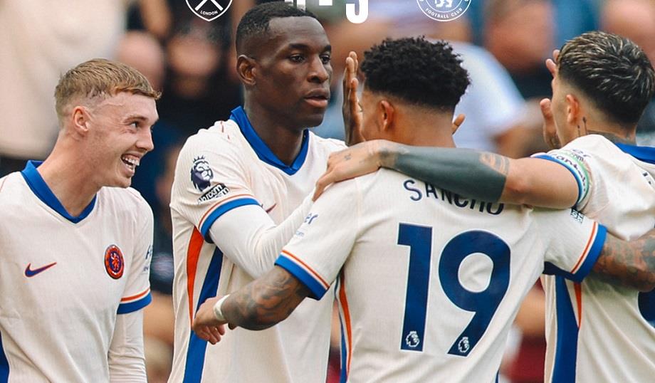 Premier League : Chelsea remporte la victoire contre West Ham 1 vis 0921202415273064