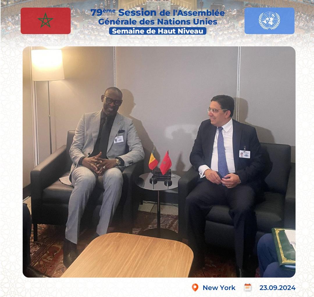 AG de l'ONU : Nasser Bourita rencontre son homologue malien à New York. 1 vis 0923202418334907