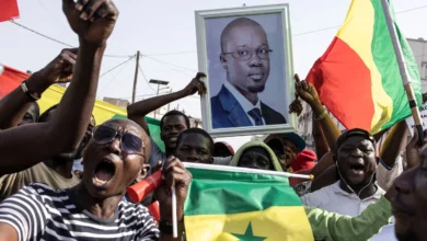 Rassemblement soutien Ousmane Sonko principal opposant politique Macky Sall 14 2023 Dakar 0