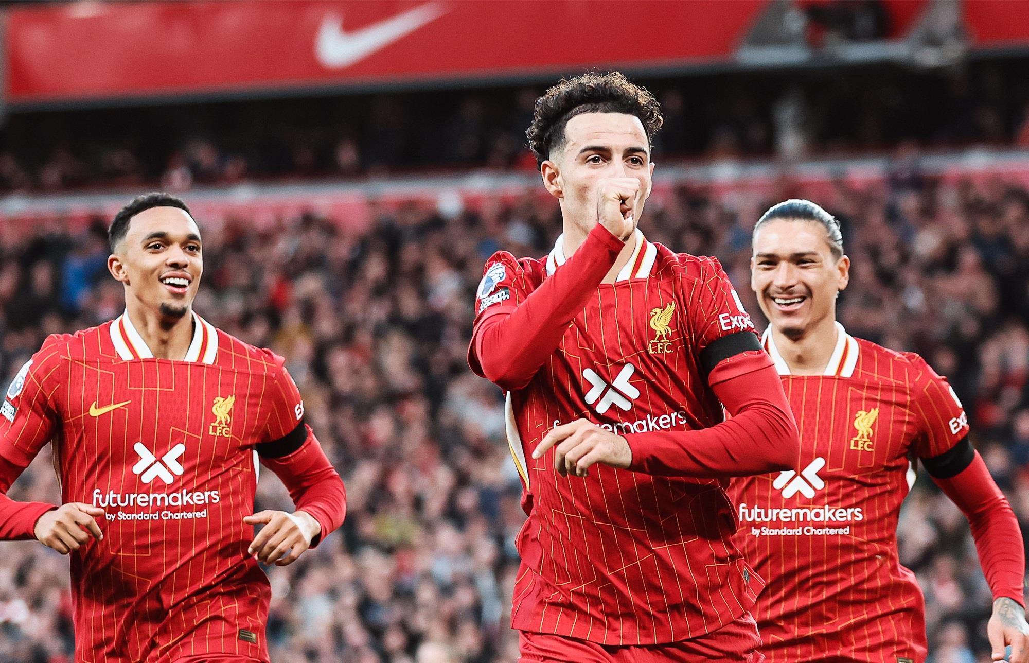 Liverpool a repris la première place de la Premier League, brièvement abandonnée à Manchester City, en battant Chelsea (2-1), en match de la 8e journée dimanche à Anfield. 1 vis 1020202419074710