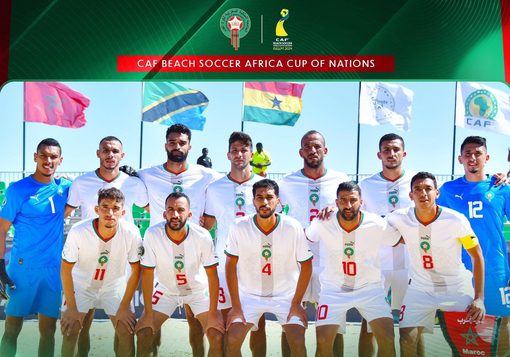 Victoire de la sélection marocaine de Beach Soccer contre le Ghana en CAN 1 vis 1021202411502362