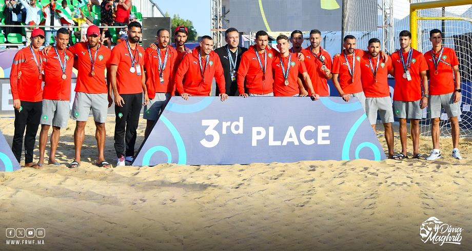 L'équipe nationale de beach-soccer remporte la médaille de bronze à la CAN en Égypte 1 vis 1026202416401239
