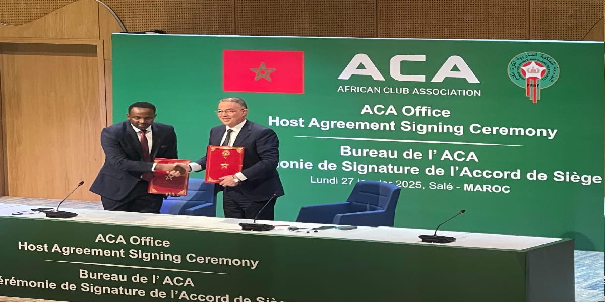 Le Maroc accueille le siège de l’Association des Clubs Africains (ACA) de football 1 85d505aa 5cfc 419c b185 daa750a06c11