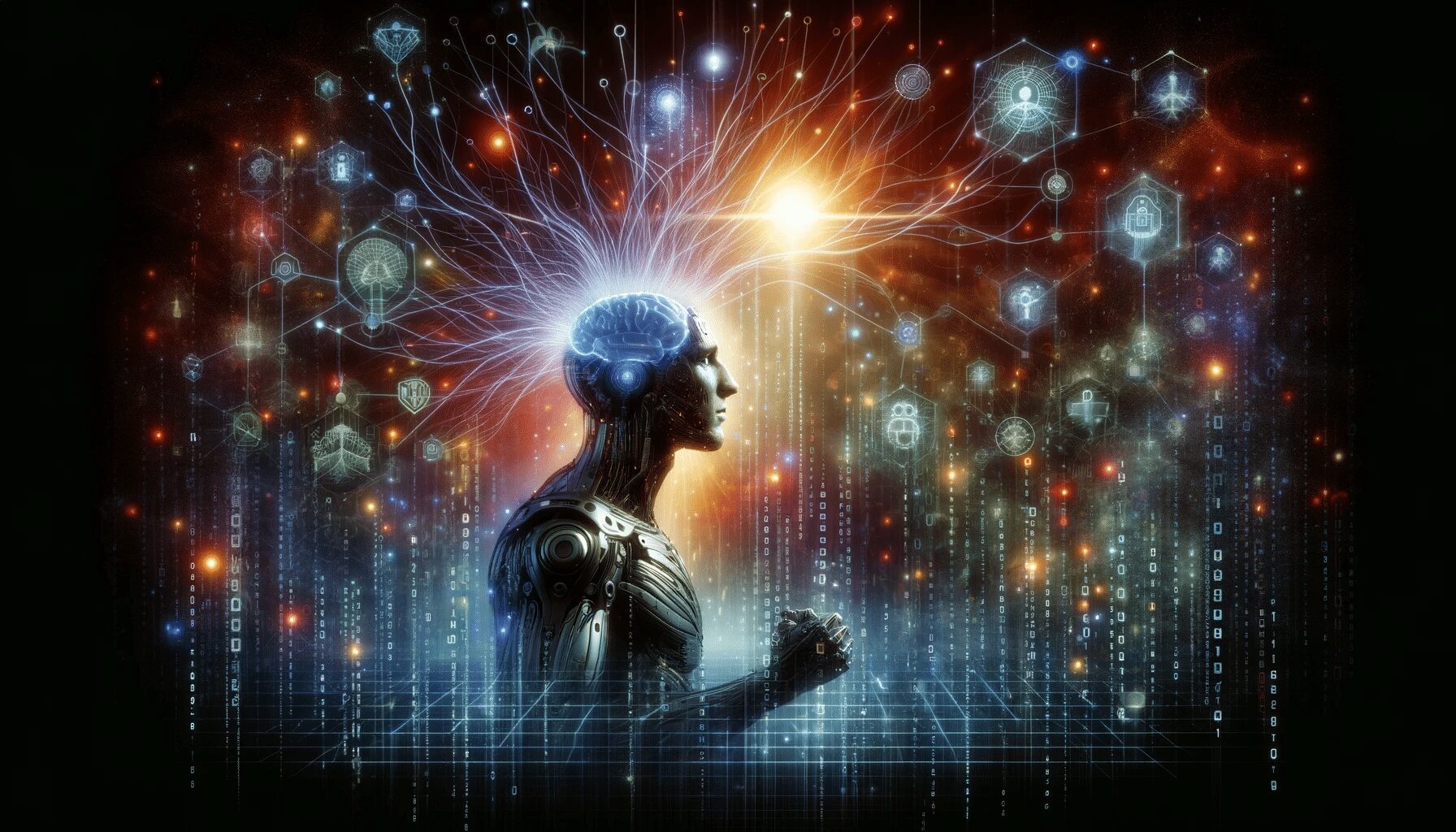 DALL·E 2024 01 23 17.42.07 Une illustration originale et captivante pour un article sur la cybersecurite en format 16 9. Limage devrait etre dynamique et inventive incluant d