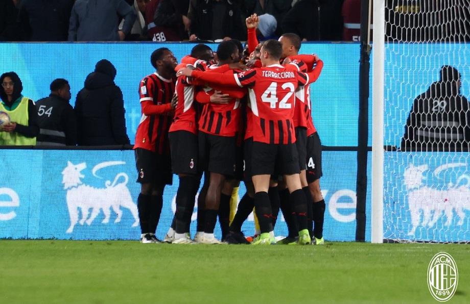 L'AC Milan en finale de la Supercoupe d'Italie après sa victoire contre la Juventus 1 vis 0104202511275377