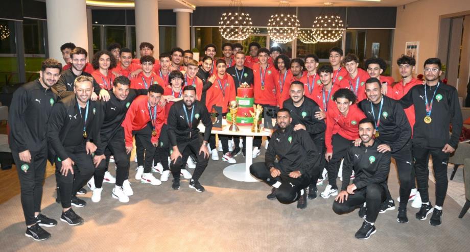 Réception en l'honneur des U17 marocains champions d'Afrique 1 vis 0420202511222844