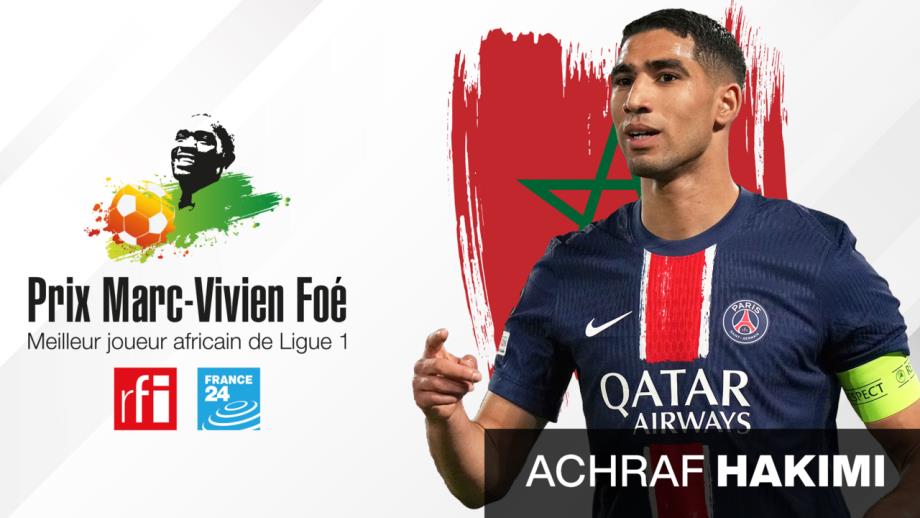 Achraf Hakimi sacré meilleur joueur africain de Ligue 1 avec le Prix Marc-Vivien Foé 2025 1 vis 0512202512464996
