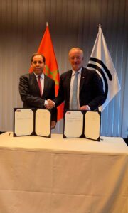 Abdelaziz BABQIQI, Directeur Général de l’OMPIC et M. Antonio CAMPINOS, Président de l’OEB