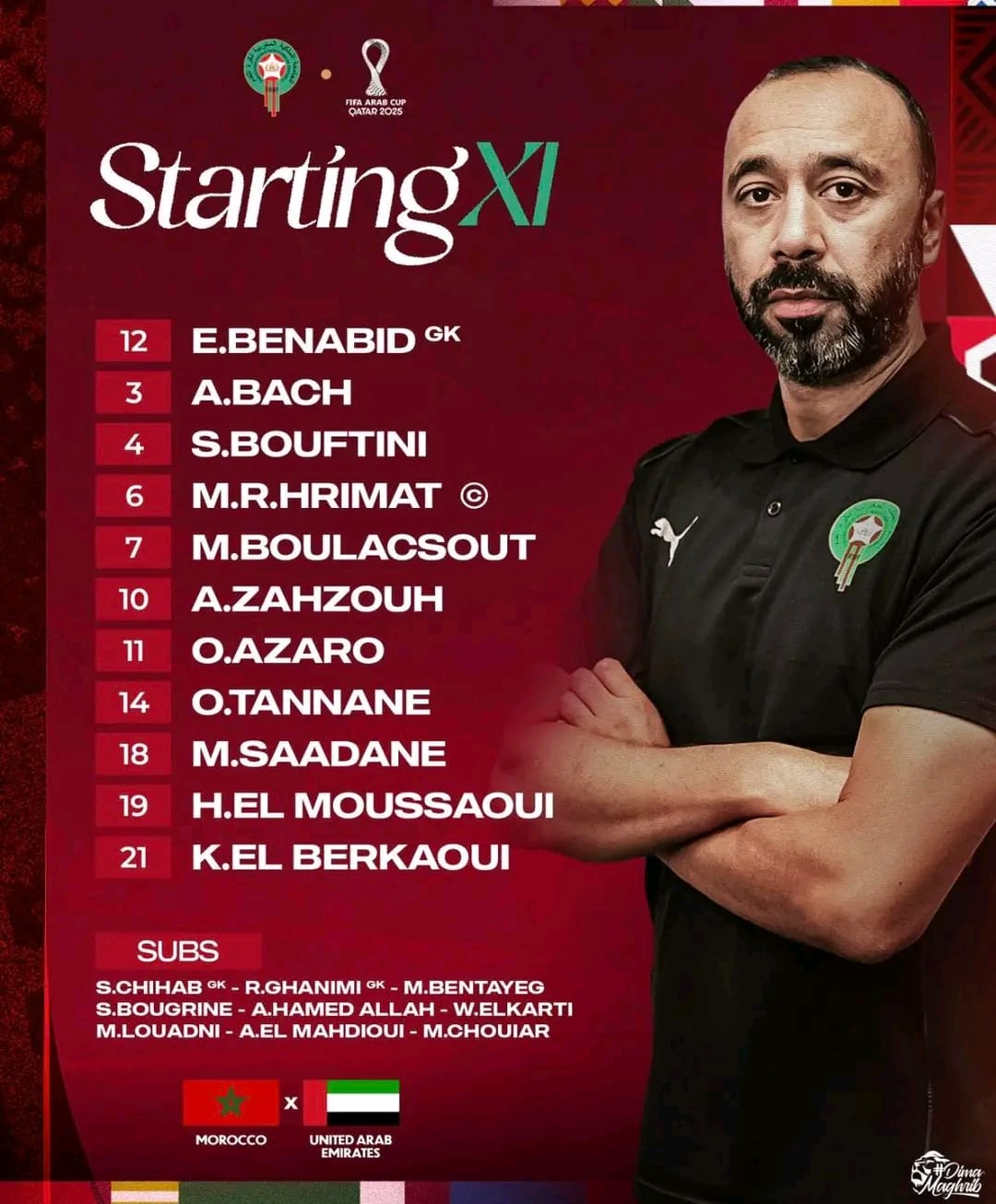 Sektoui dévoile la sélection marocaine face aux Émirats 1 WhatsApp Image 2025 12 15 at 14.52.46