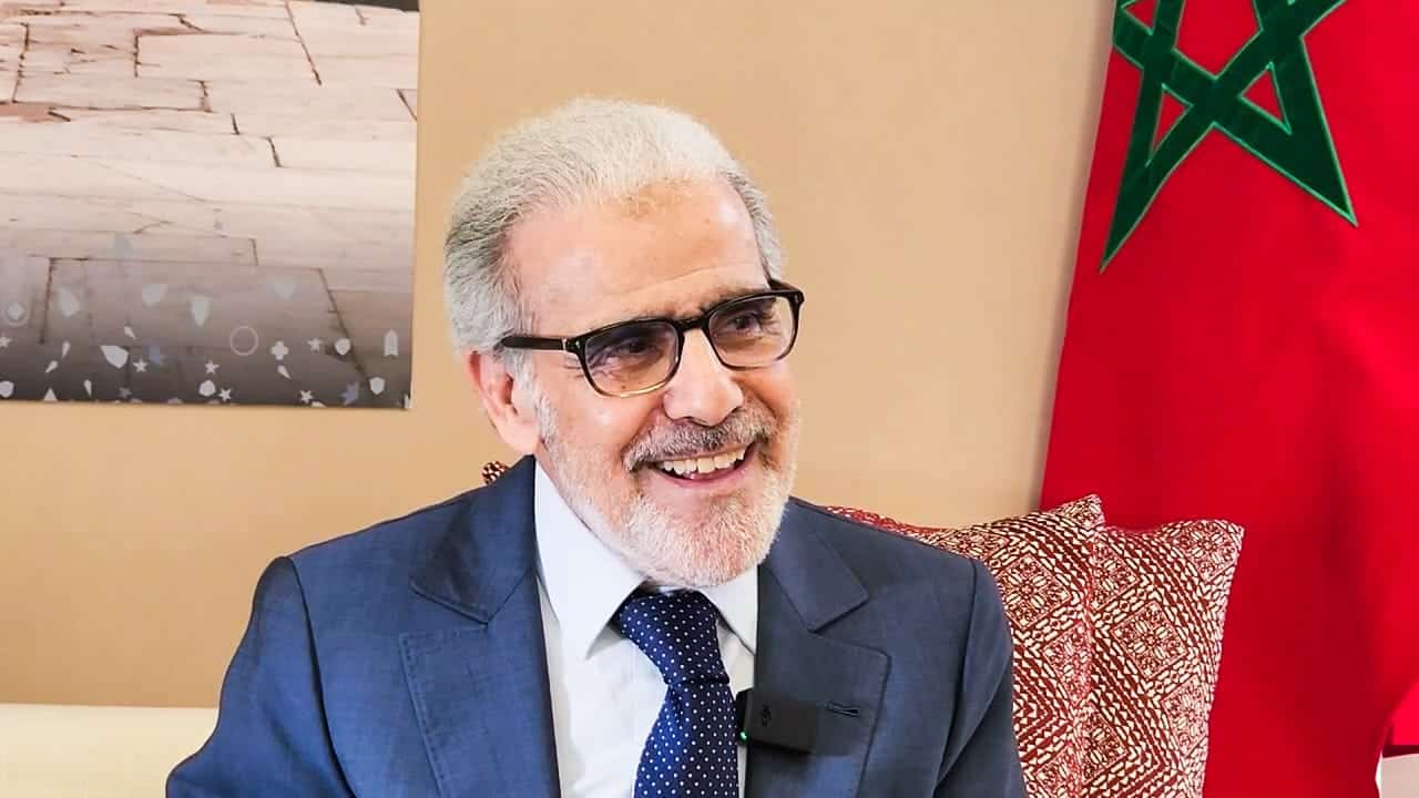 Abdellatif Jouahri, gouverneur de Bank Al-Maghrib, lors d’une conférence