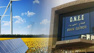 Siège de l’ONEE au Maroc illustrant la stratégie nationale de transition énergétique, avec des équipements éoliens destinés à renforcer la production d’énergie renouvelable