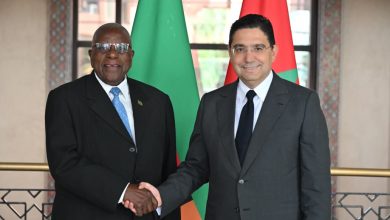M. Bourita recoit lenvoye special du president de la Republique de Zambie porteur dun message a SM le Roi