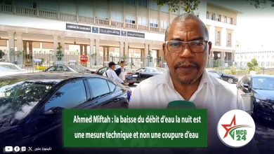 Ahmed Miftah la baisse du debit deau la nuit est une mesure technique et non une coupure deau