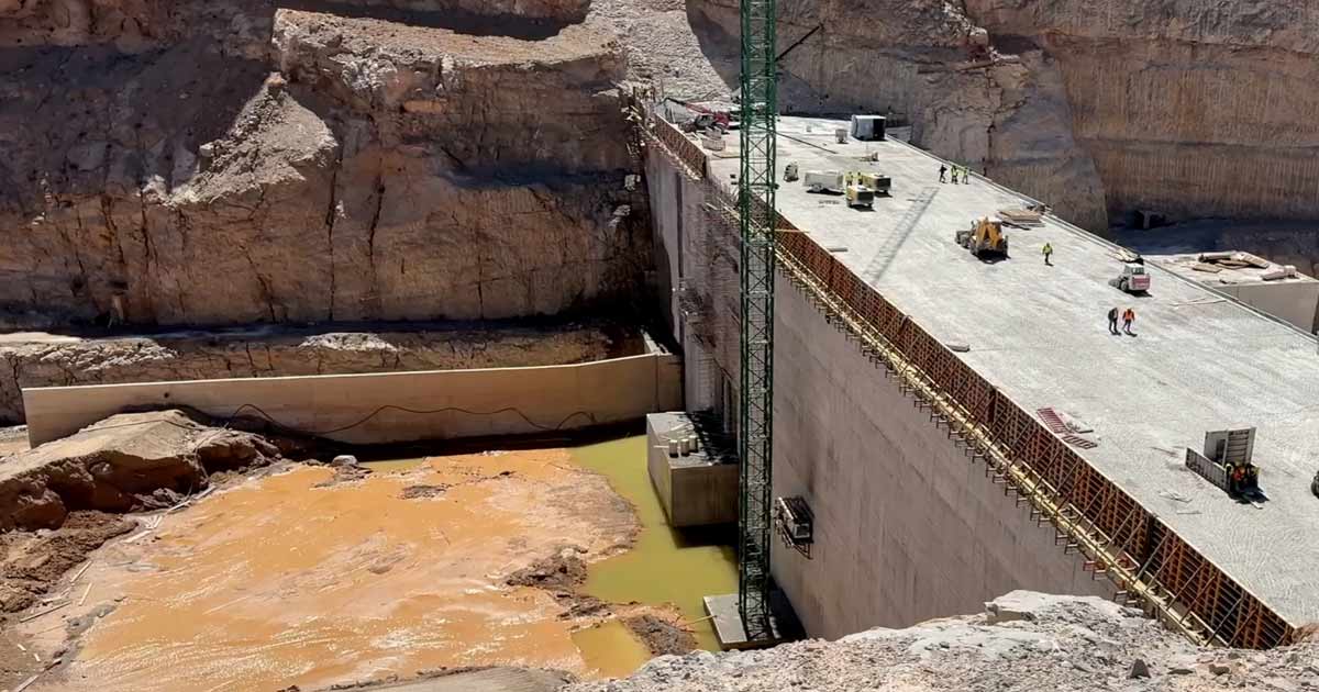 Figuig barrage Kheng Grou le 5e plus grand du Maroc acheve a plus de 70